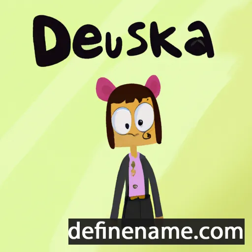 cartoon of the name Denuška