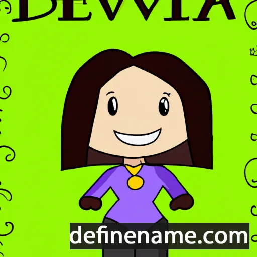 cartoon of the name Denvia