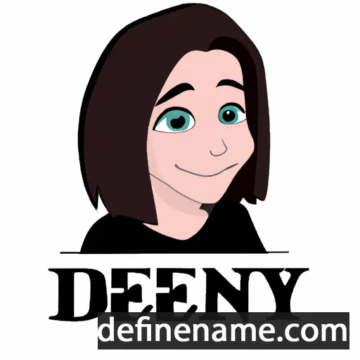 cartoon of the name Denya