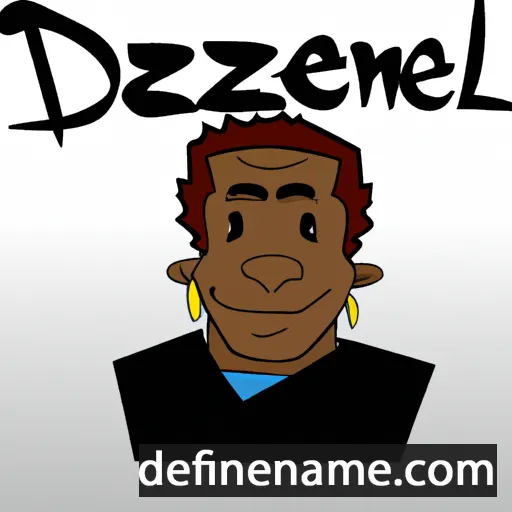 cartoon of the name Denzell