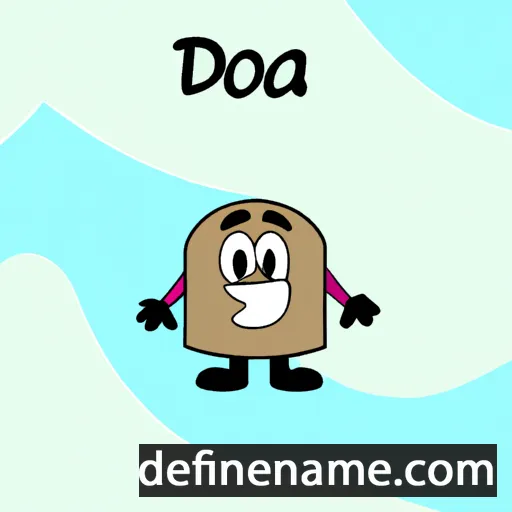 cartoon of the name Deodát