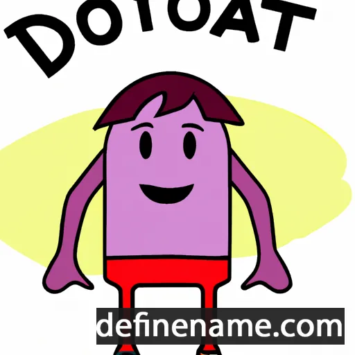 cartoon of the name Deodat