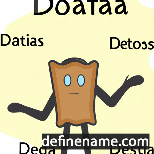 cartoon of the name Deodatas