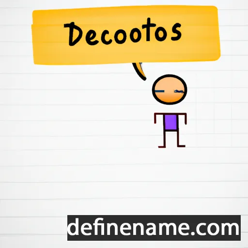 cartoon of the name Deodatos