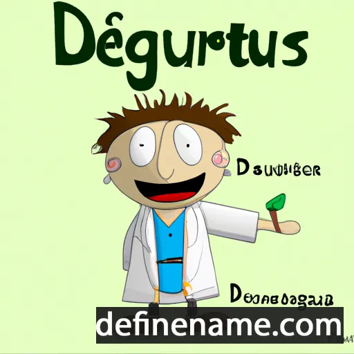 cartoon of the name Deogratius