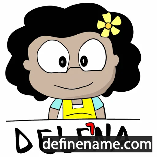 cartoon of the name Deolinda