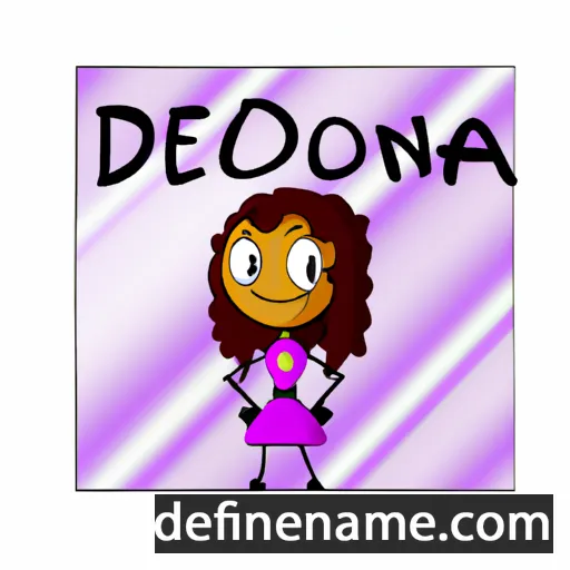 cartoon of the name Deona