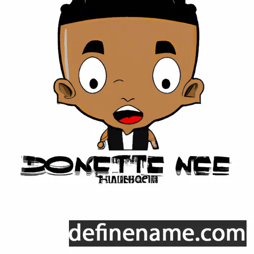 cartoon of the name Deontae