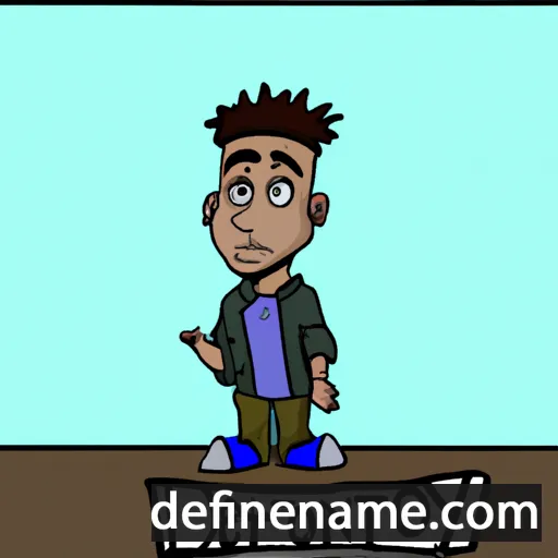 cartoon of the name Deontay