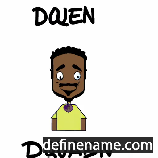 cartoon of the name Dequan