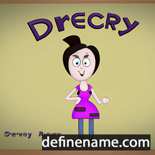 cartoon of the name Dercy