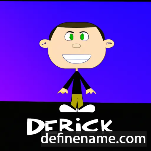 cartoon of the name Dereck