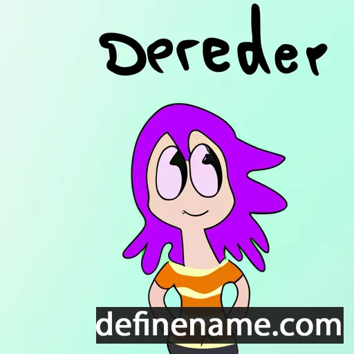 cartoon of the name Deredere