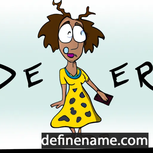 cartoon of the name Deree