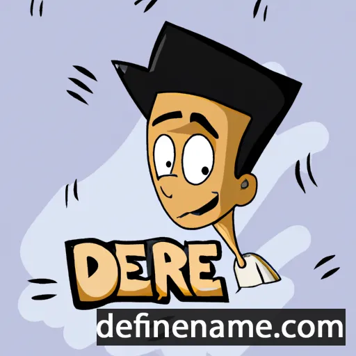 cartoon of the name Dereje