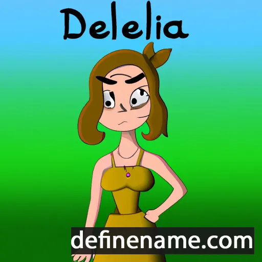 cartoon of the name Derelia