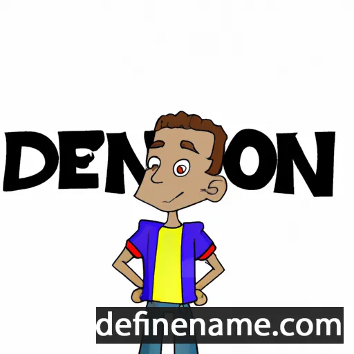 cartoon of the name Dereon