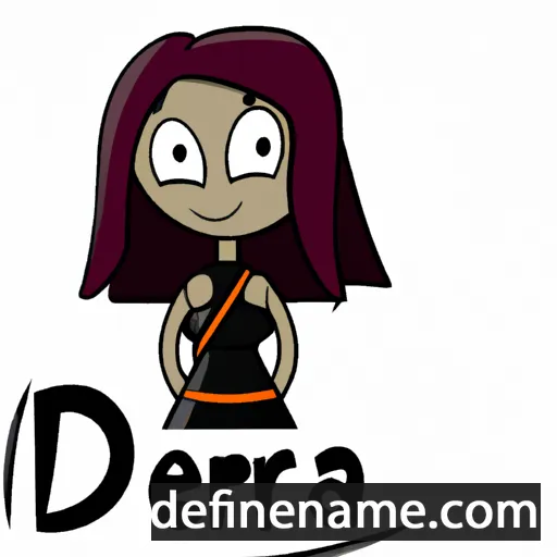 cartoon of the name Deria