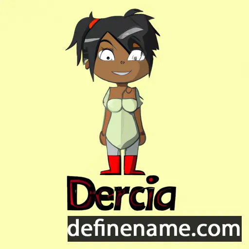 cartoon of the name Derica