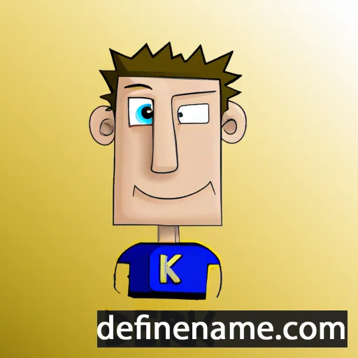 cartoon of the name Derik