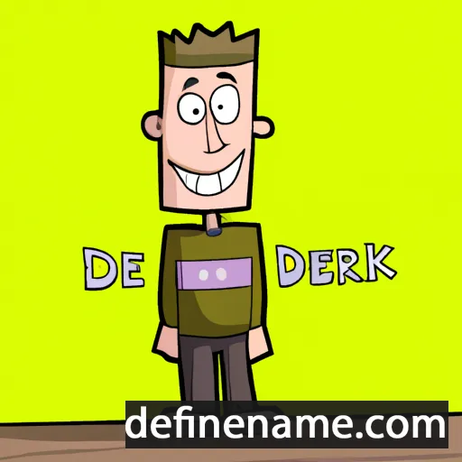 cartoon of the name Derik