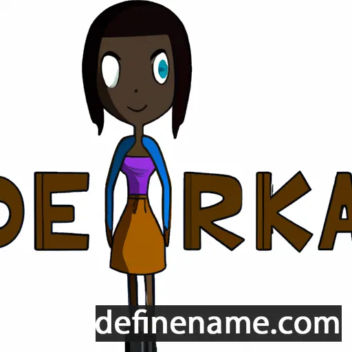 cartoon of the name Derika