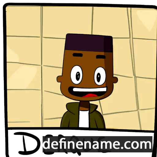 cartoon of the name Derique