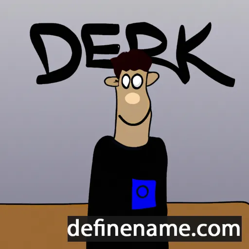 cartoon of the name Derk