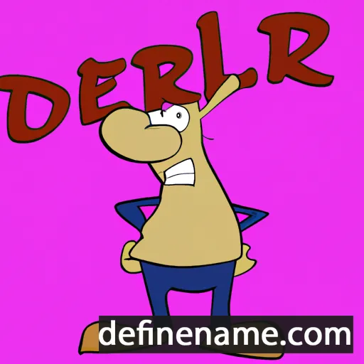 cartoon of the name Derl