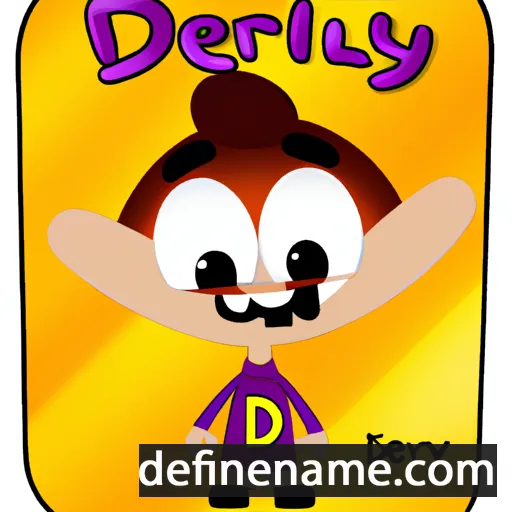 cartoon of the name Derly