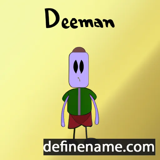 cartoon of the name Derman