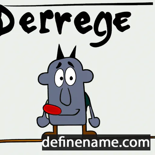 cartoon of the name Derque