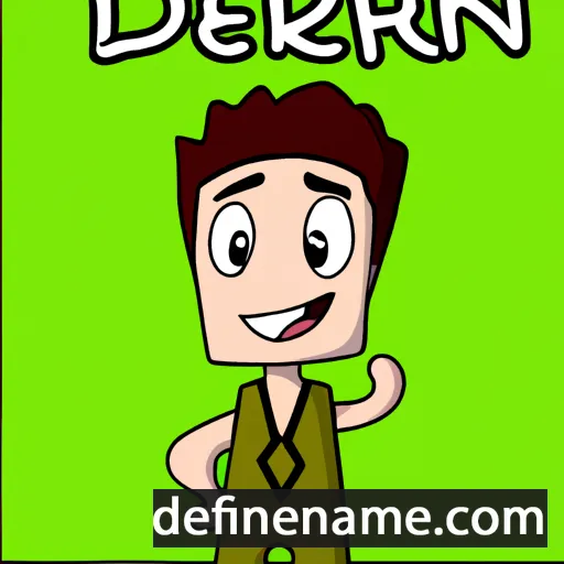 cartoon of the name Derran