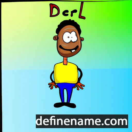 cartoon of the name Derrel