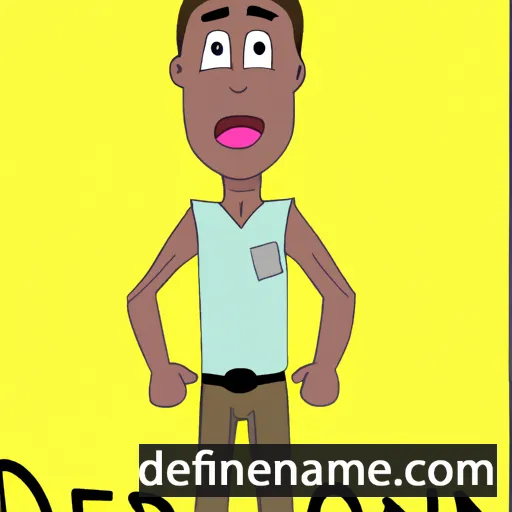 cartoon of the name Derrien