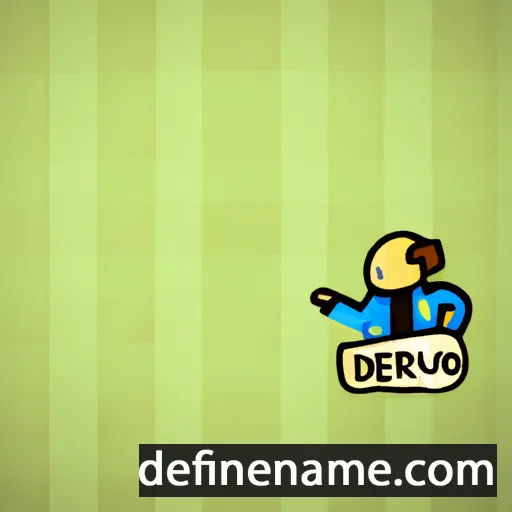 cartoon of the name Derufino