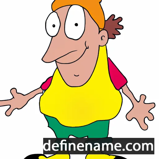 cartoon of the name Derwell