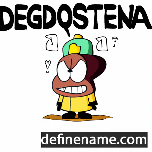 cartoon of the name Desagondensta