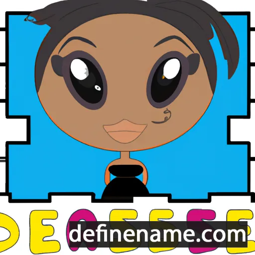 cartoon of the name Desarae