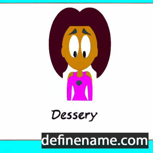 cartoon of the name Desaray