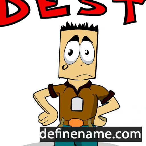 cartoon of the name Desart