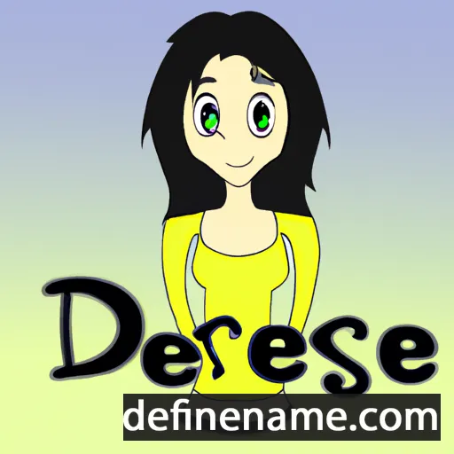 cartoon of the name Desere