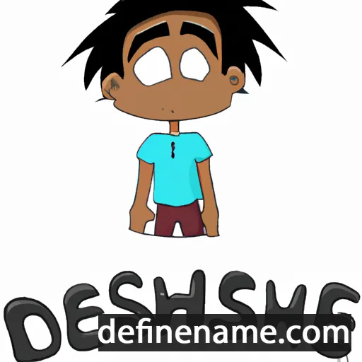 cartoon of the name Deshane