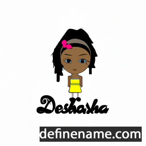 cartoon of the name Deshauna