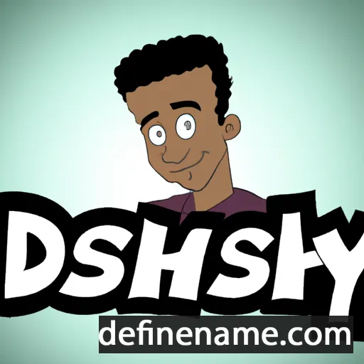 cartoon of the name Deshay