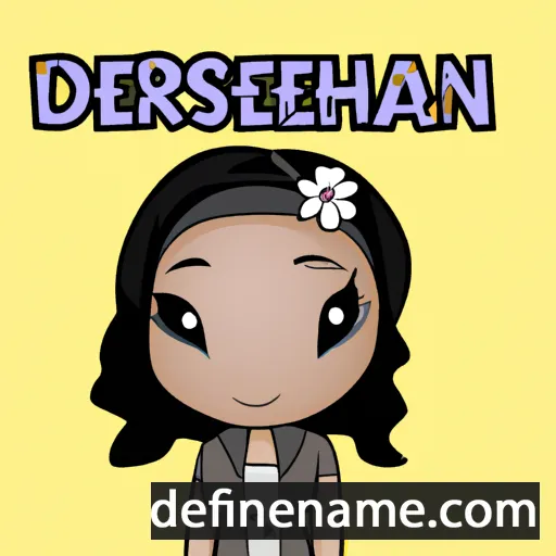 cartoon of the name Desirah