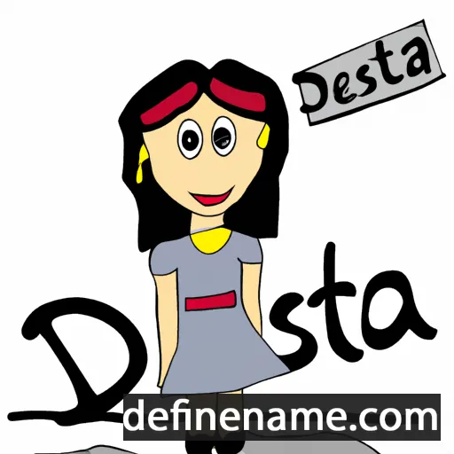 cartoon of the name Desita