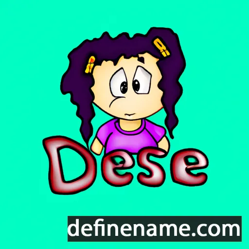 cartoon of the name Dessie