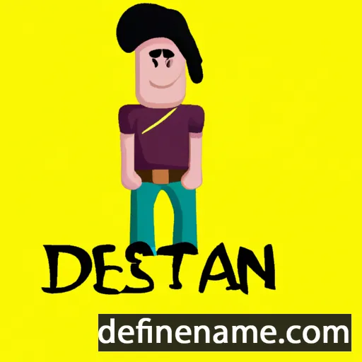 cartoon of the name Destan