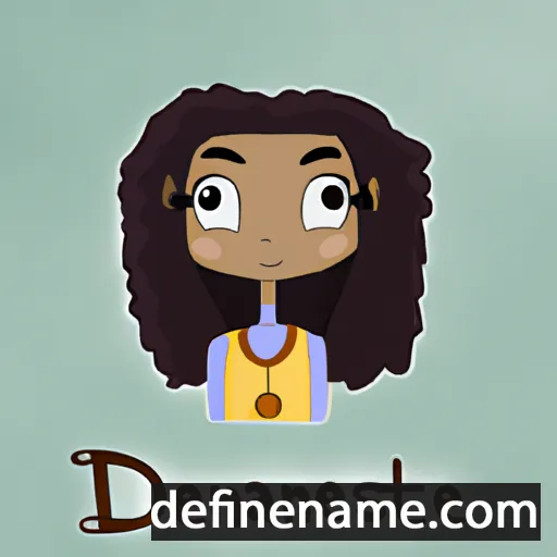 cartoon of the name Destanae